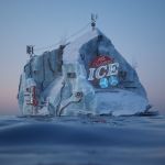 Visual allegory depicting the contradictory coexistence between humanity and nature.